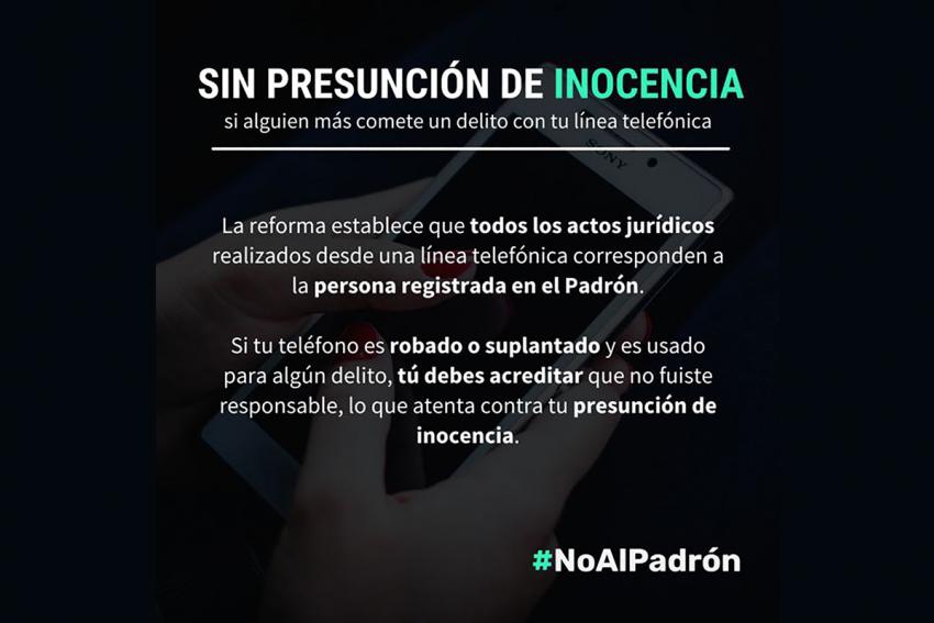 Decimos #NoAlPadrón