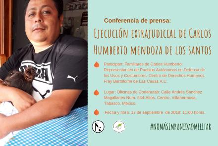 Ejecución extrajudicial de Carlos Humberto Mendoza de los Santos
