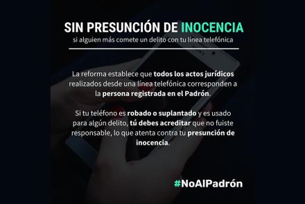 Decimos #NoAlPadrón